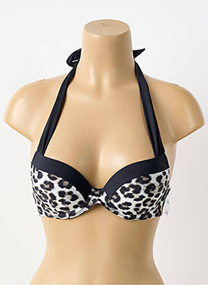 Sutien de costum de baie elasticitate top sutien push-up negru AUBADE femeie
