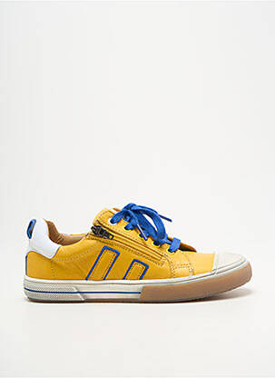 Adidași țesătură satinată vârf rotund galben ACEBOS băiat