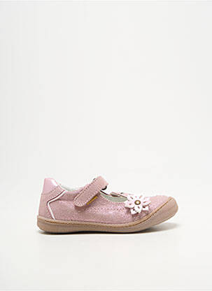 Balerine țesătură satinată vârf rotund roz PRIMIGI fille