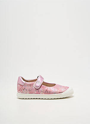 Balerine țesătură satinată vârf rotund roz ACEBOS fille