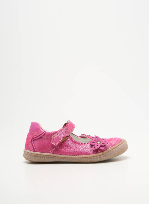 Balerine țesătură satinată vârf rotund roz PRIMIGI fille