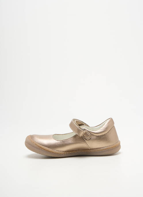 Balerine țesătură satinată vârf rotund auriu PRIMIGI fille