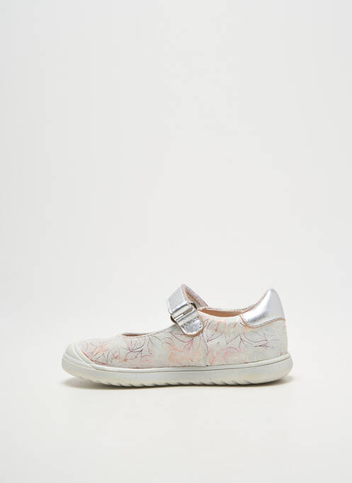 Balerine imprimare vârf rotund argintiu ACEBOS fille