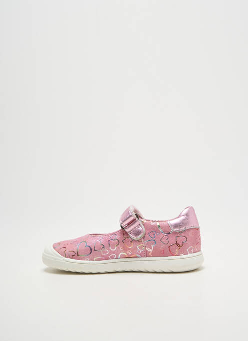 Balerine țesătură satinată vârf rotund roz ACEBOS fille