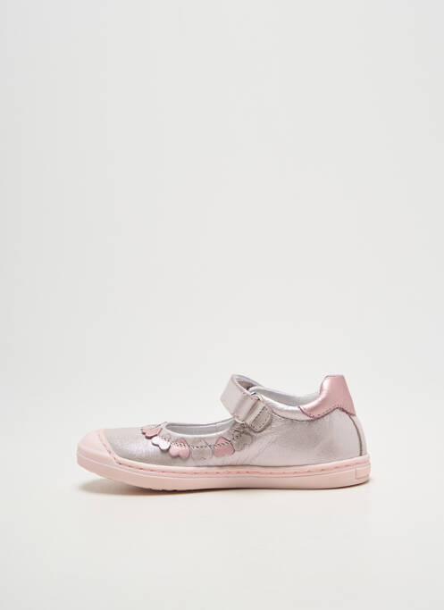 Balerine țesătură satinată vârf rotund argintiu FRANCO ROMAGNOLI fille