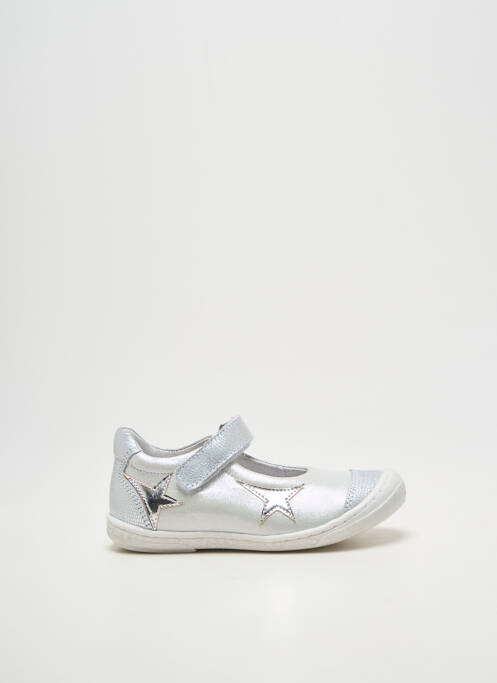 Balerine imprimare vârf rotund argintiu BELLAMY fille