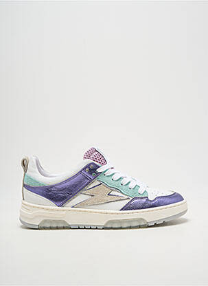 Adidași țesătură satinată toc plat până la 3 cm violet SEMERDJIAN femeie