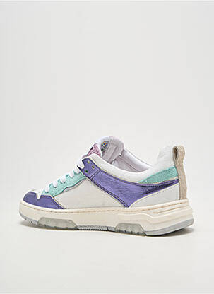 Adidași țesătură satinată toc plat până la 3 cm violet SEMERDJIAN femeie