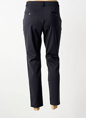 Pantalon chino broderie galoni laterali talie joasă negru PLATINE COLLECTION femeie