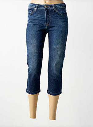 Pantalon trei sferturi elasticitate talie înaltă albastru VOTRE NOM femme