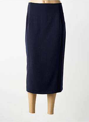 Fustă lungă țesătură crep albastru PERSONA BY MARINA RINALDI femme