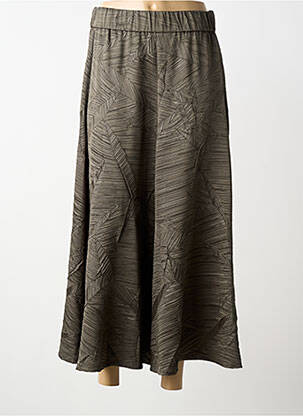 Fustă lungă închidere cu fermoar lateral verde JOSEPH RIBKOFF femme