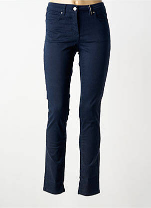 Blugi cu croială slim elasticitate talie înaltă albastru BRANDTEX femme