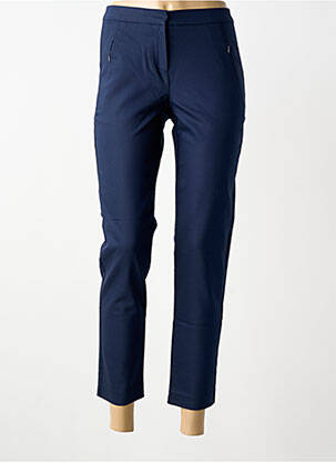 Pantalon 7/8 talie cu cleme mărime normală albastru BRANDTEX femeie