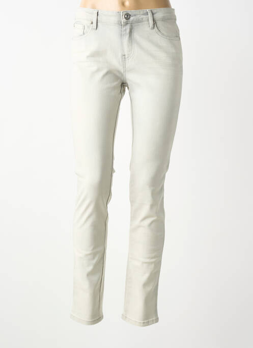 Blugi cu croială slim elasticitate mărime normală gri LESLIE femme