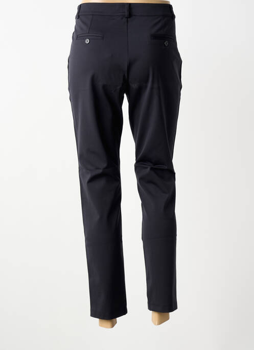 Pantalon chino broderie galoni laterali talie joasă negru PLATINE COLLECTION femme