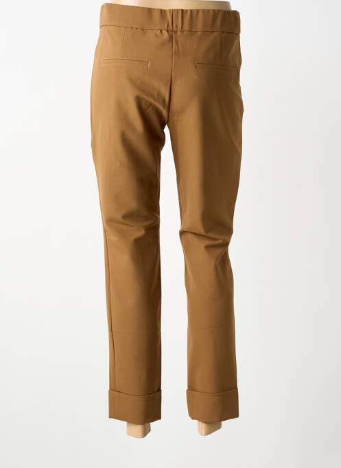 Pantalon 7/8 elasticitate mărime normală maro GARDEUR femme