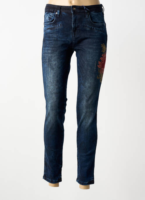 Blugi cu croială slim talie joasă talie joasă albastru BLUE DAZE femme