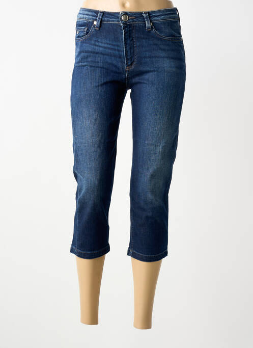 Pantalon trei sferturi elasticitate talie înaltă albastru VOTRE NOM femme