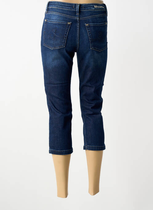 Pantalon trei sferturi elasticitate talie înaltă albastru VOTRE NOM femme