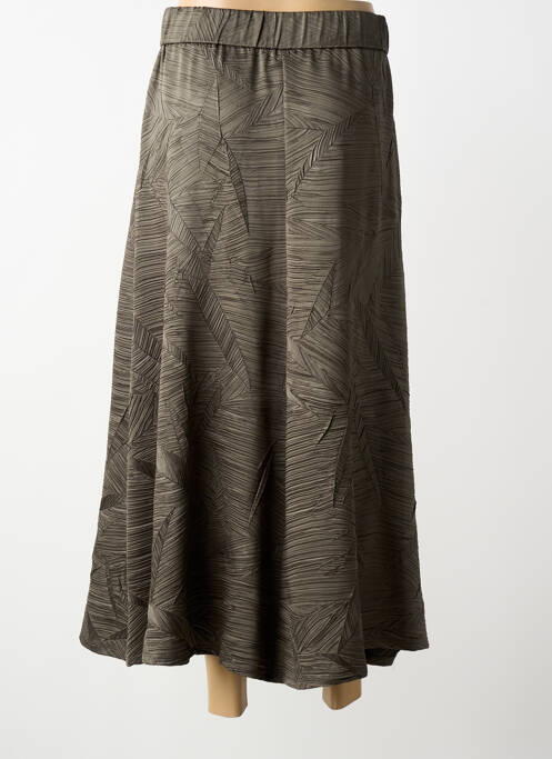 Fustă lungă închidere cu fermoar lateral verde JOSEPH RIBKOFF femme