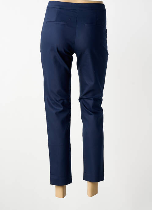 Pantalon 7/8 țesătură poplin mărime normală albastru BRANDTEX femme