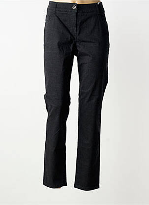 Pantalon slim țesătură poplin mărime normală negru GARDEUR femme