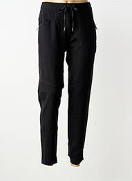 Pantalon slim talie elastică mărime normală negru SUMMUM femeie
