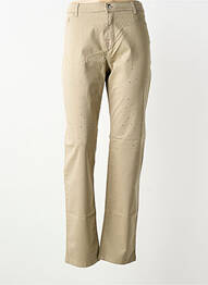 Pantalon drept elasticitate mărime normală bej FUEGO WOMAN femme