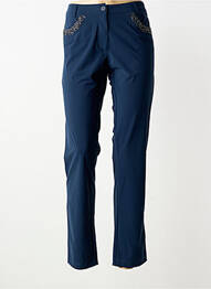 Pantalon drept elasticitate mărime normală albastru PLATINE COLLECTION femme