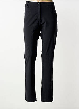 Pantalon drept elasticitate mărime normală negru PLATINE COLLECTION femeie