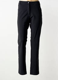 Pantalon drept elasticitate mărime normală negru PLATINE COLLECTION femme