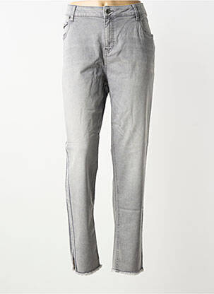 Blugi cu croială dreaptă elasticitate mărime normală gri OPEN END femme