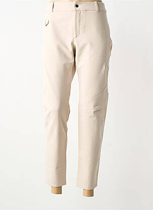 Pantalon 7/8 elasticitate mărime normală bej INDIES femeie