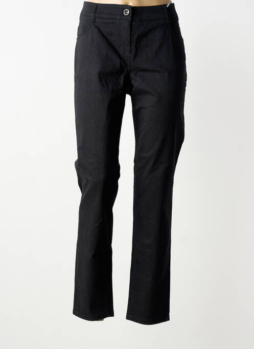 Pantalon slim țesătură poplin mărime normală negru GARDEUR femme