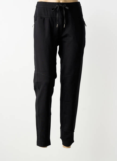 Pantalon slim talie elastică mărime normală negru SUMMUM femme