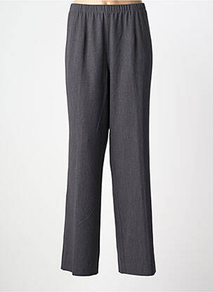 Pantalon drept talie elastică gri CHALOU femeie