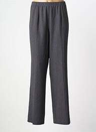 Pantalon drept talie elastică gri CHALOU femme