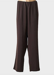 Pantalon drept țesătură crep mărime normală maro SEMPRE PIU BY CHALOU femme