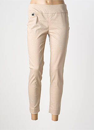 Pantalon 7/8 elasticitate mărime normală bej LISETTE L femeie