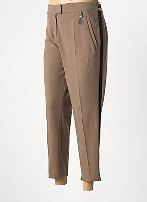 Pantalon 7/8 talie elastică mărime normală maro SPORTALM femeie