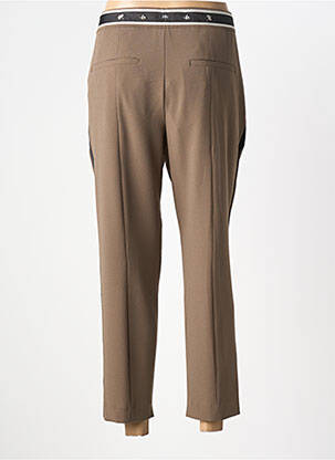 Pantalon 7/8 talie elastică mărime normală maro SPORTALM femeie