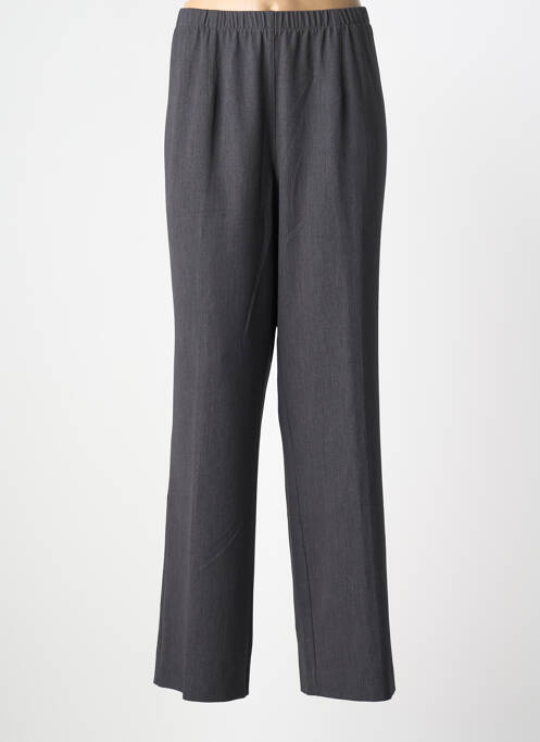 Pantalon drept talie elastică gri CHALOU femme