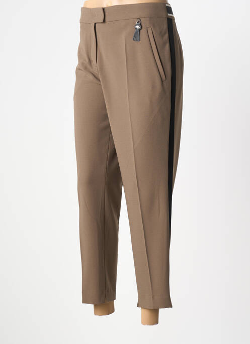Pantalon 7/8 talie elastică mărime normală maro SPORTALM femme