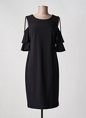 Rochie midi țesătură crep mâneci scurte negru JOSEPH RIBKOFF femeie
