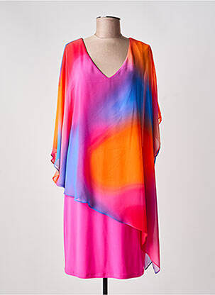 Rochie midi mâneci 3/4 mâneci 3/4 roz JOSEPH RIBKOFF femme