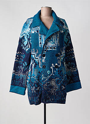 Jachete casual guler tip costum albastru IVKO femme