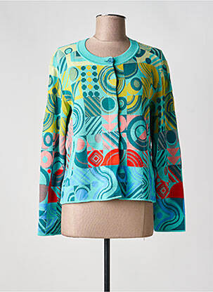 Vestă cu mâneci lungi elasticitate albastru IVKO femme