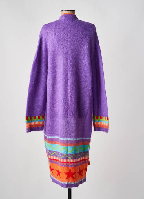 Vestă cu mâneci lungi elasticitate violet GRACE femme