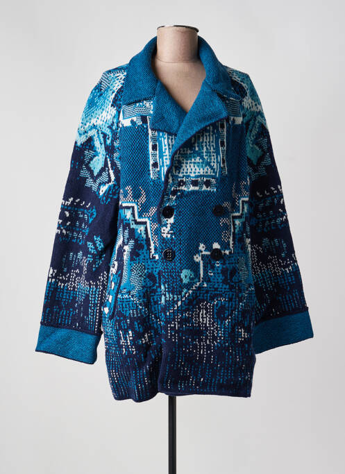 Jachete casual guler tip costum albastru IVKO femme